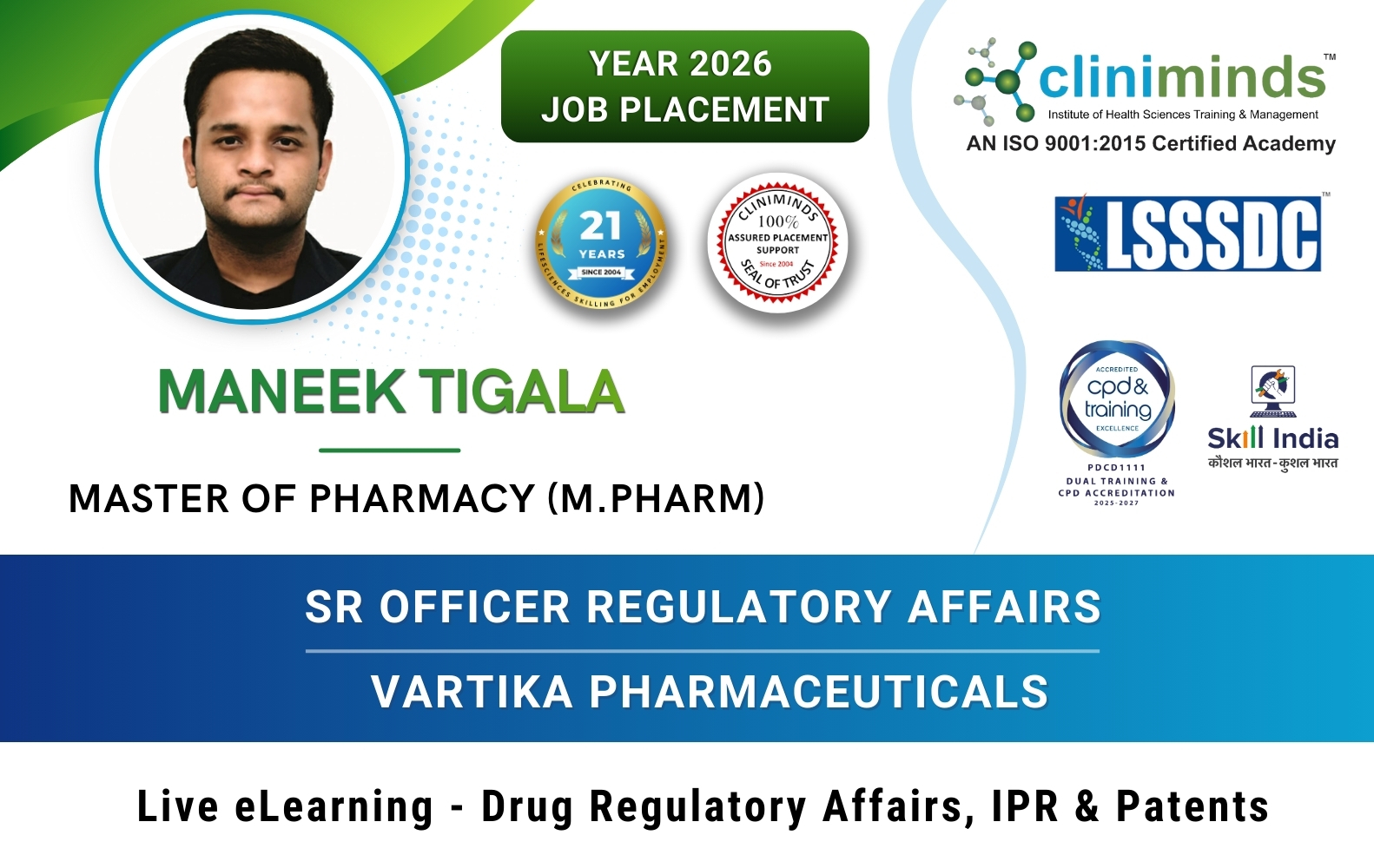 Cliniminds Drug Regulatory Affairs Placements